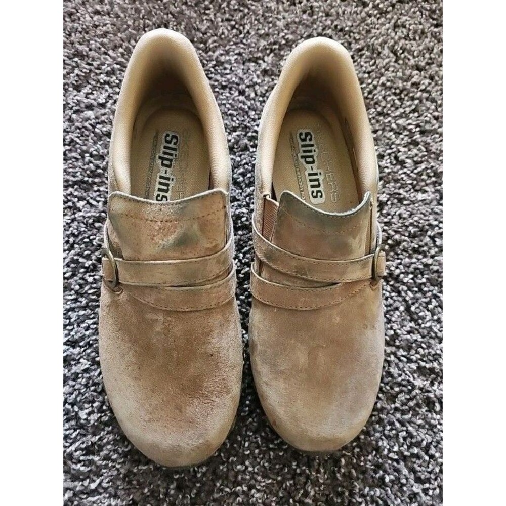 Skechers Slip-ins Bikers Lite Leather Shootie - Pedal Essence Taupe 8